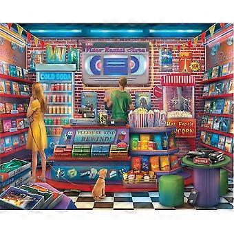 Jigsaw Puzzle Fun Nostalgic Video Rental Store HAA846