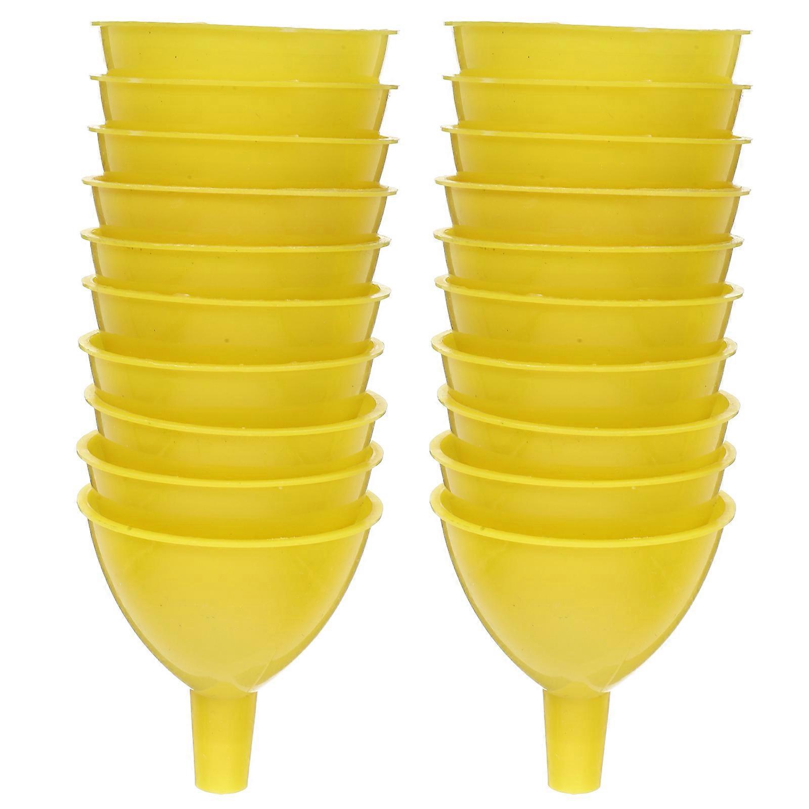 Scientific Plastic Funnel Laboratory Funnels for Experiments 100Pcs