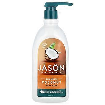 2 x Jason Natural, Glättendes Duschgel, Kokosnuss, 887 ml (30 fl oz)