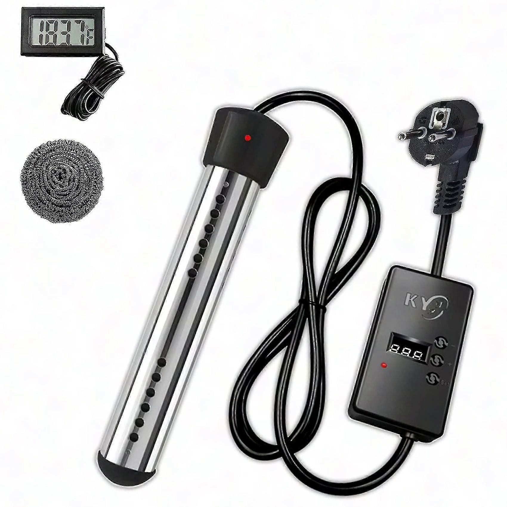 2500W Pool Heater with Automatic Timer - Safe & Efficient Immersion Heater for Pools
