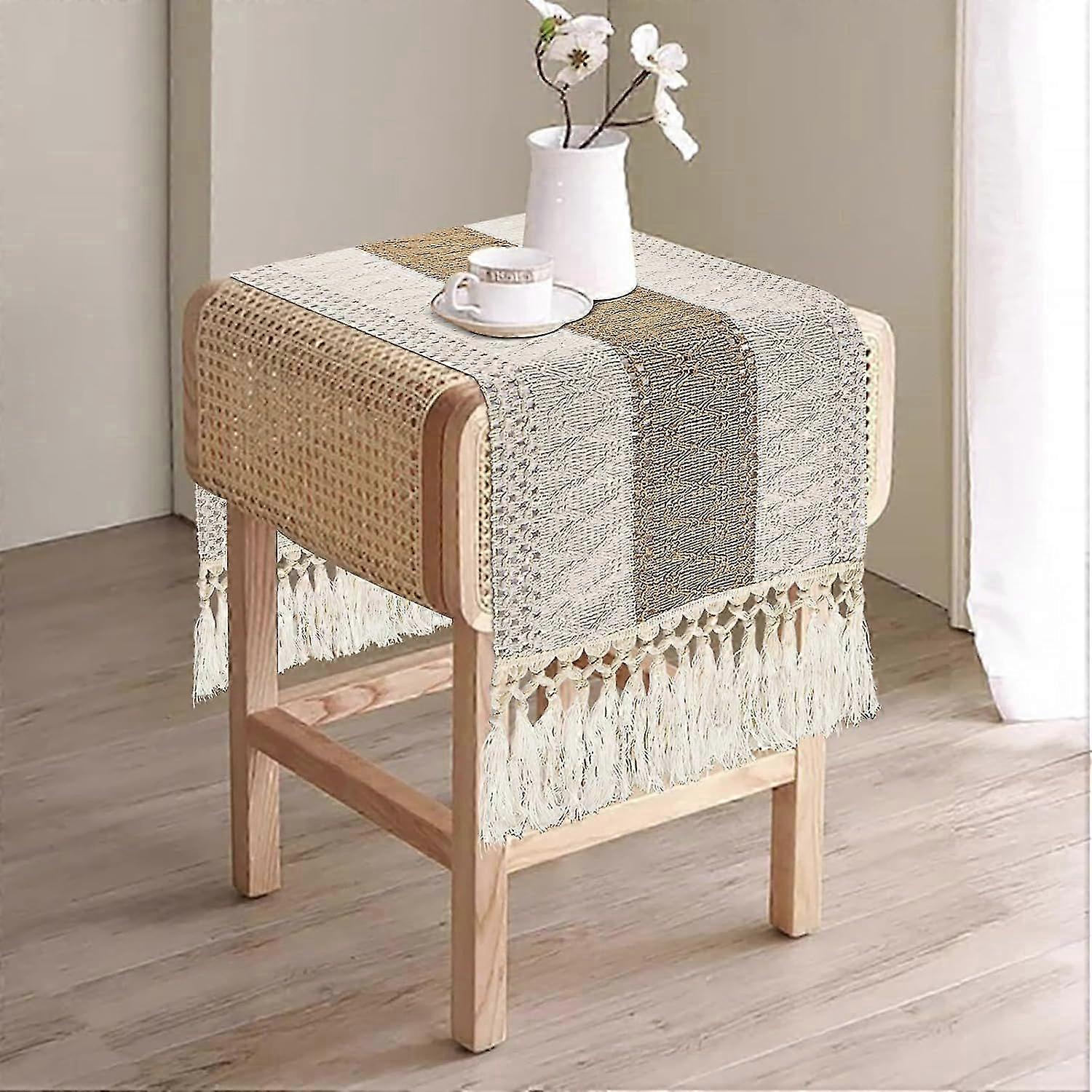 Boho Table Runner, Macrame Table Runner 36 Inches, Dresser Runner Scarf compatible with