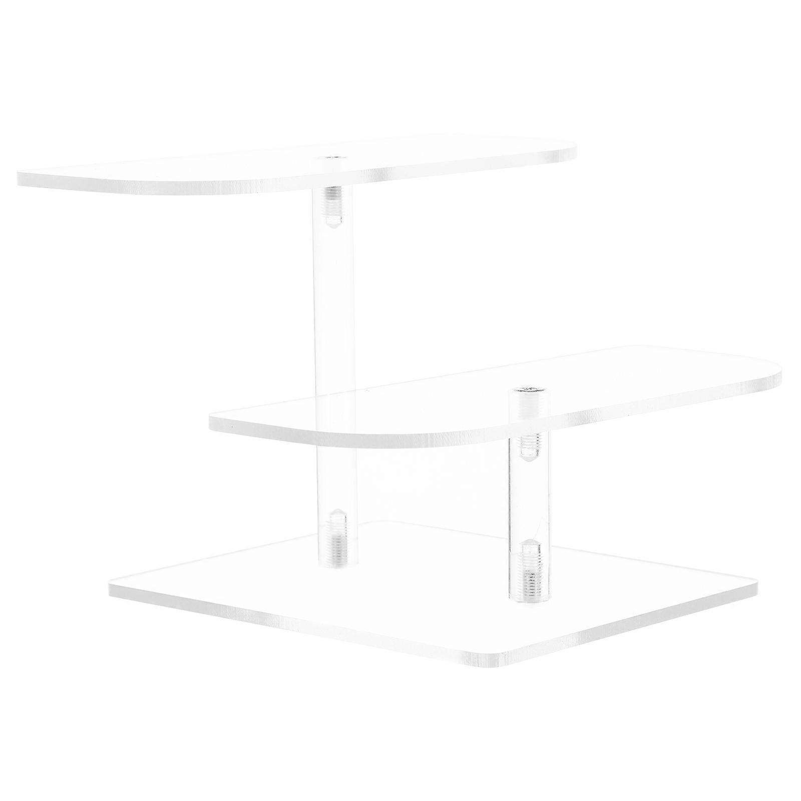 Acrylic Display Stand Multi-Layer Tabletop Holder for Sunglasses 4Pcs Set