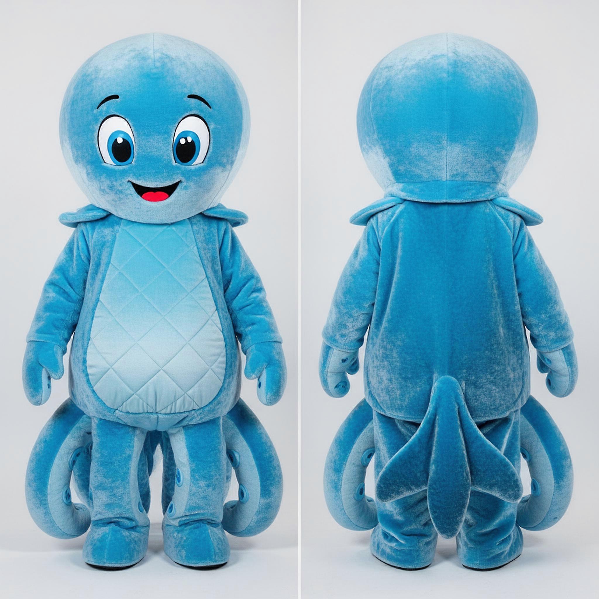 MASTICOT Sky Blue Cuddly Octopus Mascot