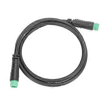 Robust, waterproof extension cable compatible with e-bike displays. 5-pin cable compatible with bicycle computers (Bafang male to male).