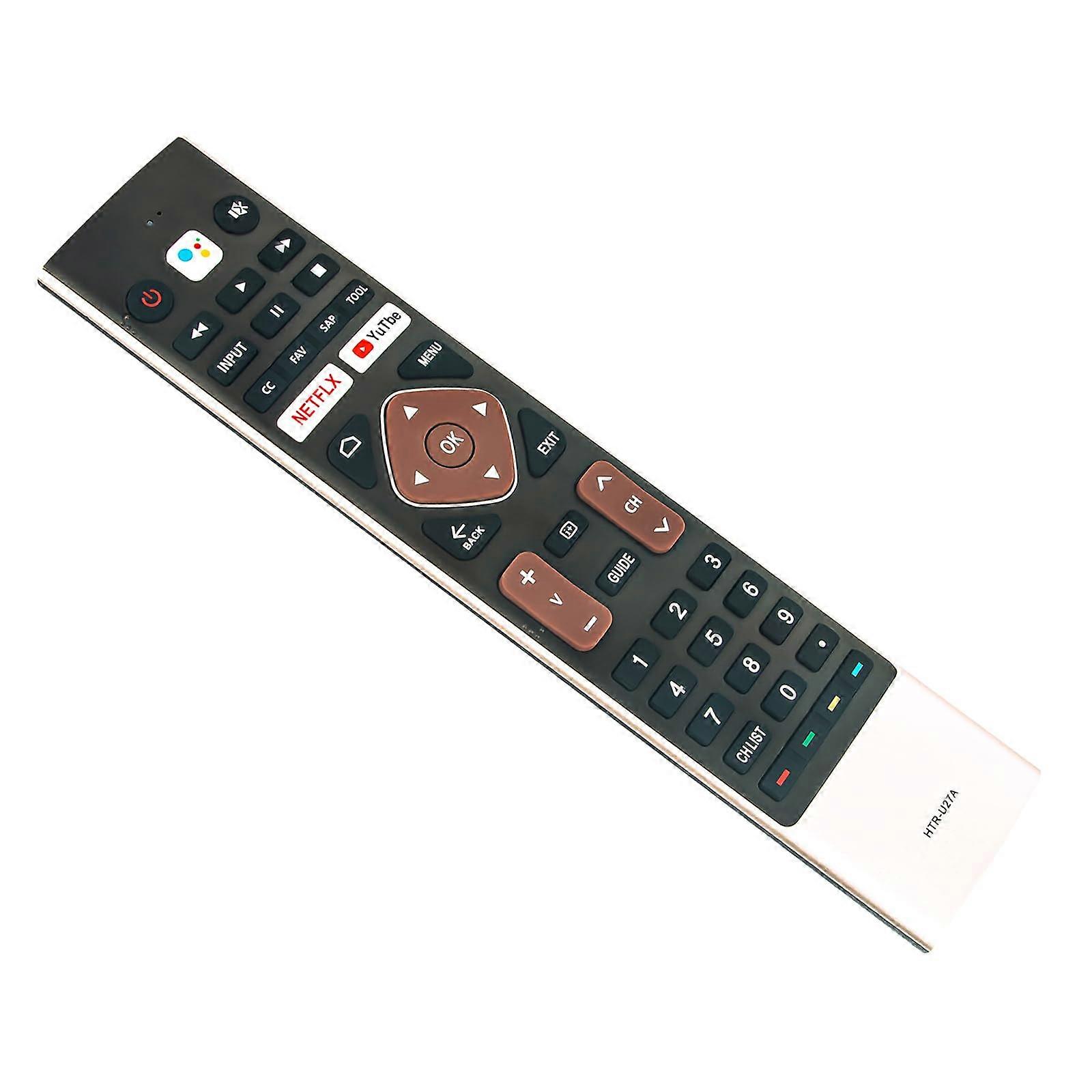 Android TV Remote Control HTRU27A Replacement for Haier LE65S8000UG Easy TV Control Quick Pairing Setup