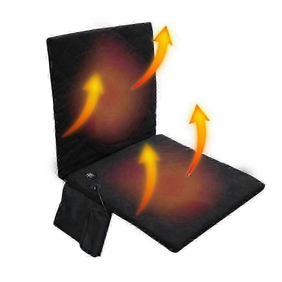 Foldable Heated Bleacher Seat with Backrest