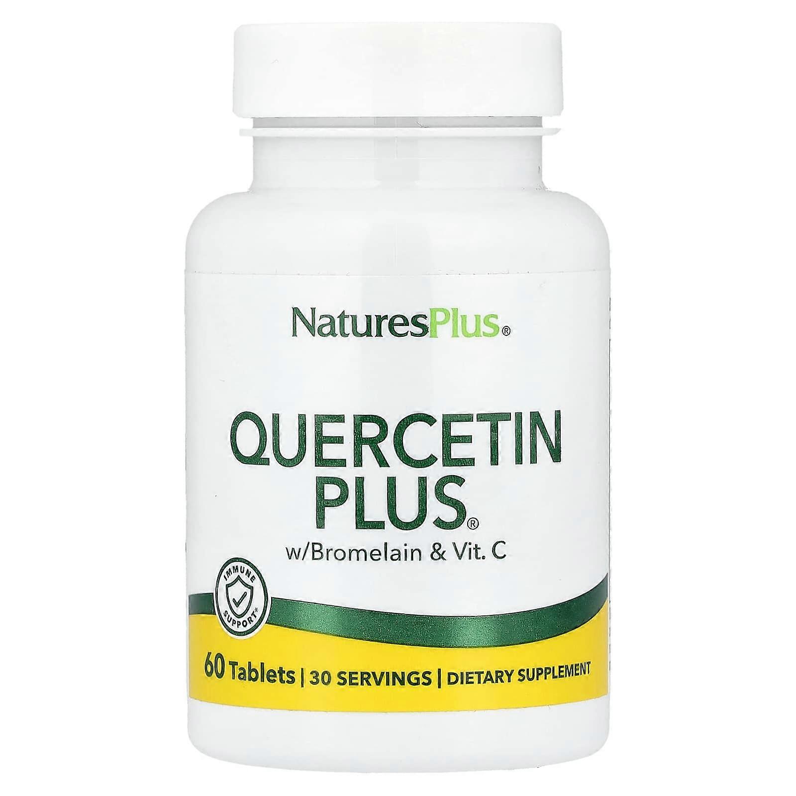 NaturesPlus, Quercetin Plus® With Bromelain & Vit. C, 60 Tablets