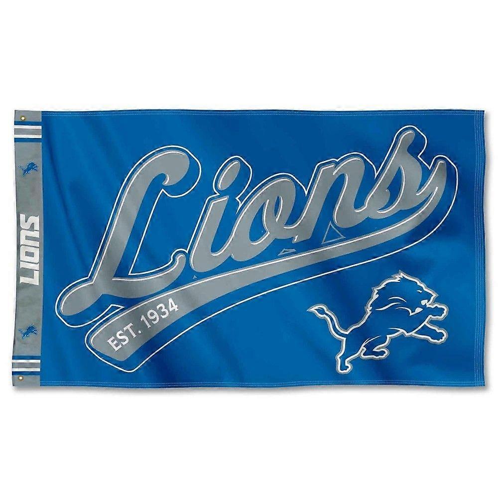 Detroit Lions Script Logo Foot Flag C1525