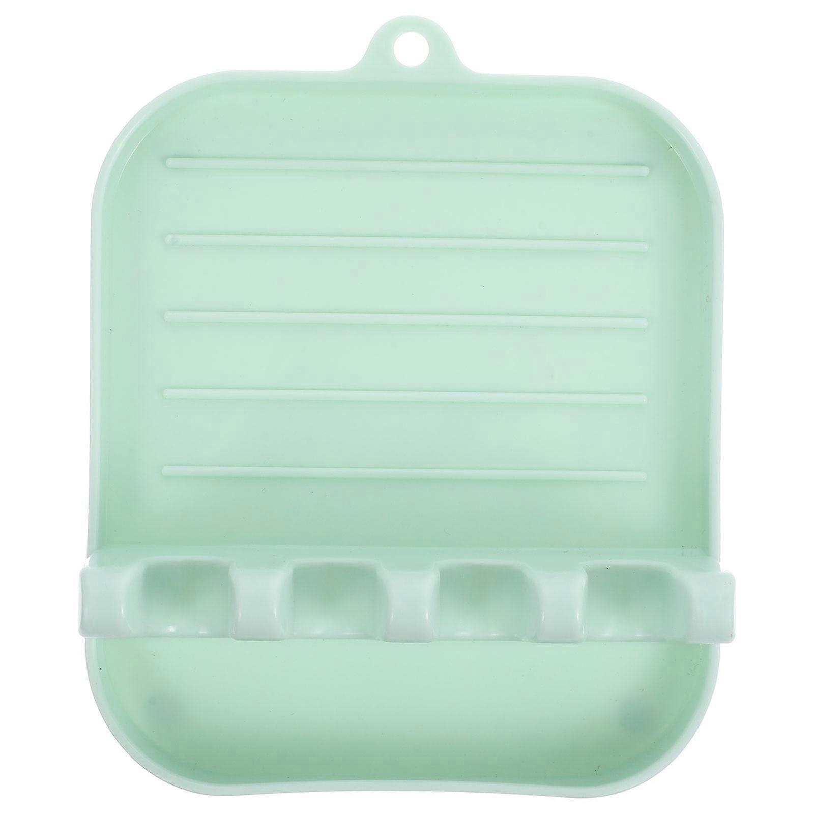 Silicone Chopsticks Rest for Kitchen Drying Mat with 4Pcs Multi-Function Holders