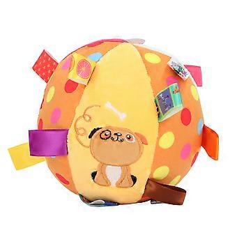 Bell Pet Plush Football Interactive Relieve Boredom Dog Plush Soccer Ball with Strap for Puppy Type 1