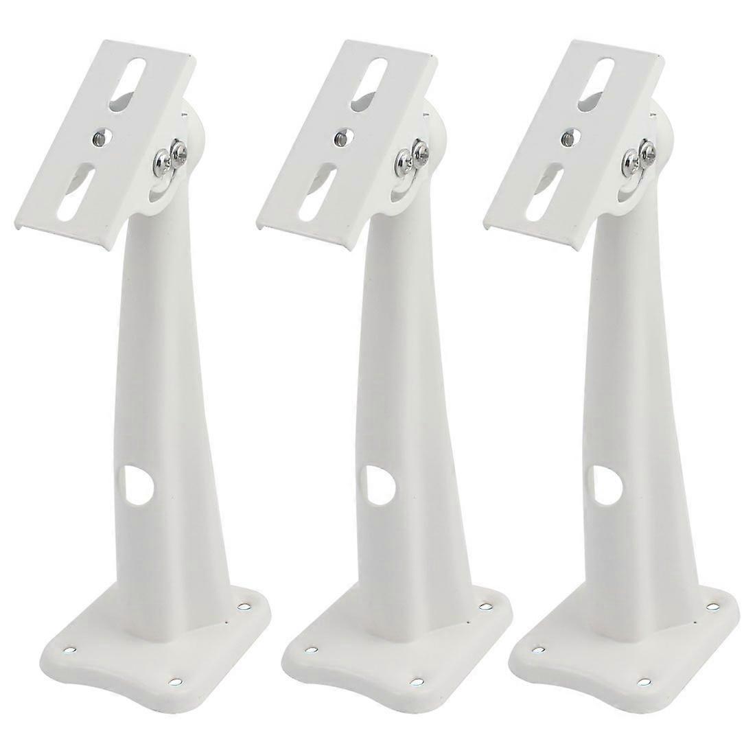 Security Camera Wall Mount 18cm Iron Adjustable Bracket for Indoor Outdoor Use Stable Positioning 3Pcs