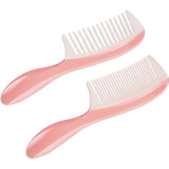 2pcs Hair Combs with Wide and Dense Teeth for Detangling and Versatile Styling, Plastic Material, Suitable for Beard and Hair Extensions, for Salon Us