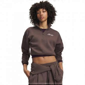 Under Armour Womens/Ladies Rival Cropped Half Zip Sweatshirt