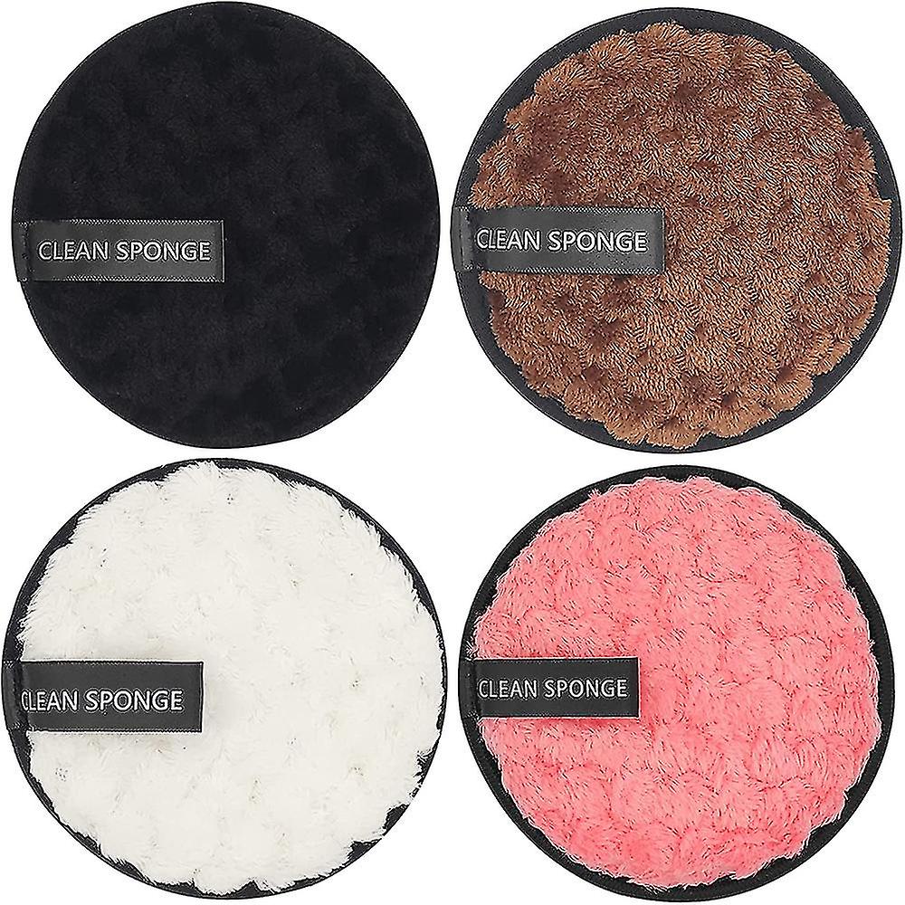 Reusable Soft Makeup Remover Pads Microfiber Face Rounds Wipes Puffs Foundation