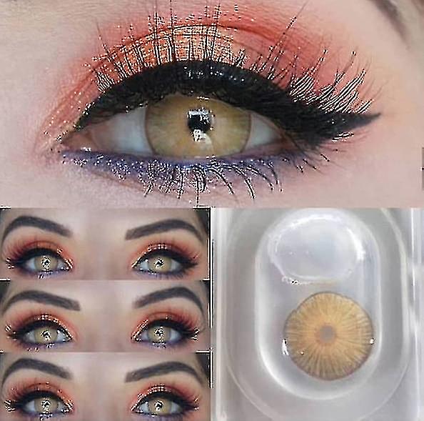 1 双纽约蓝色化妆品隐形眼镜小瞳孔隐形眼镜化妆品