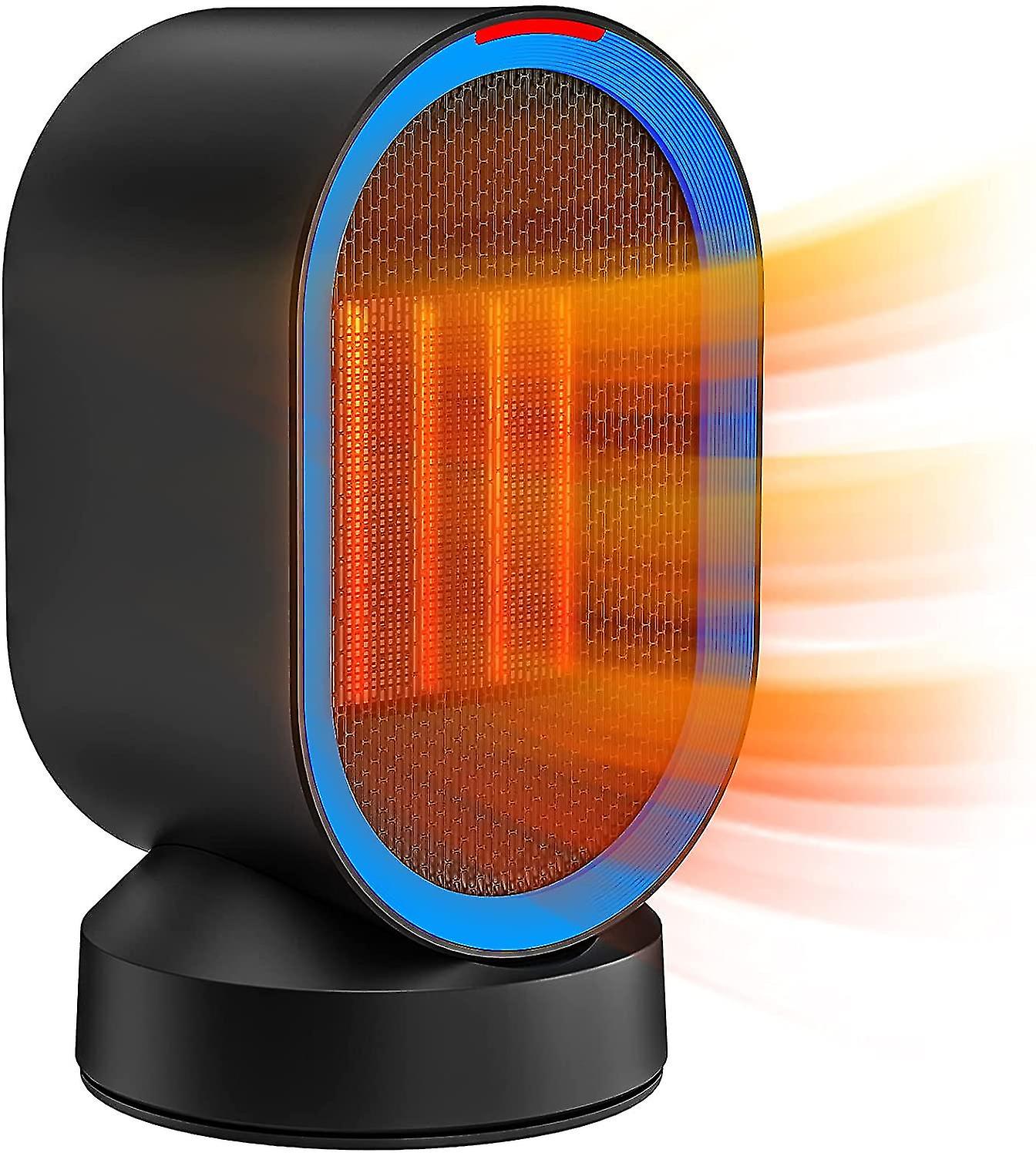 Portable Space Heater Personal Desktop Heater Small Office Heater With Turn  Over And Overheat Protection Oscillating Electric Ceramic Space Heater |  Fruugo KR