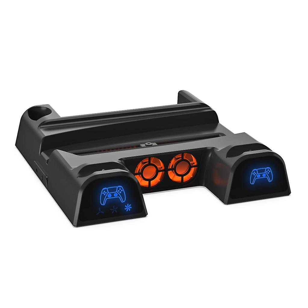 Multi-function Fan Base Game Handle Charging Station Disc Storage Rack for