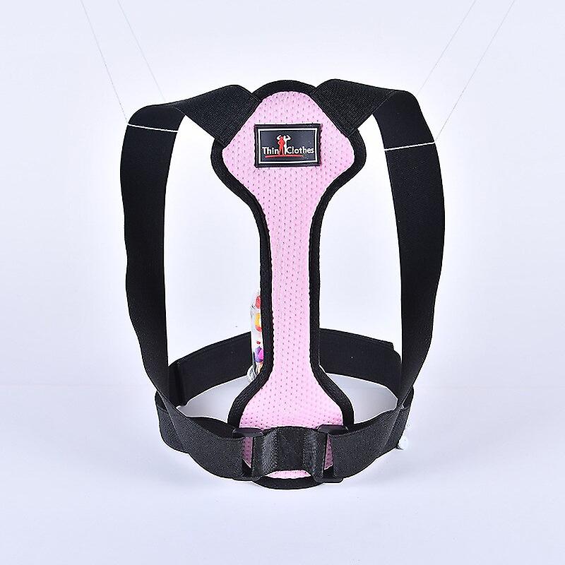Adjustable Clavicle Support Brace For Men Women Back Posture Corrector For Bad Posture Improve Shoulder Alignment Upper Back Sup-pink