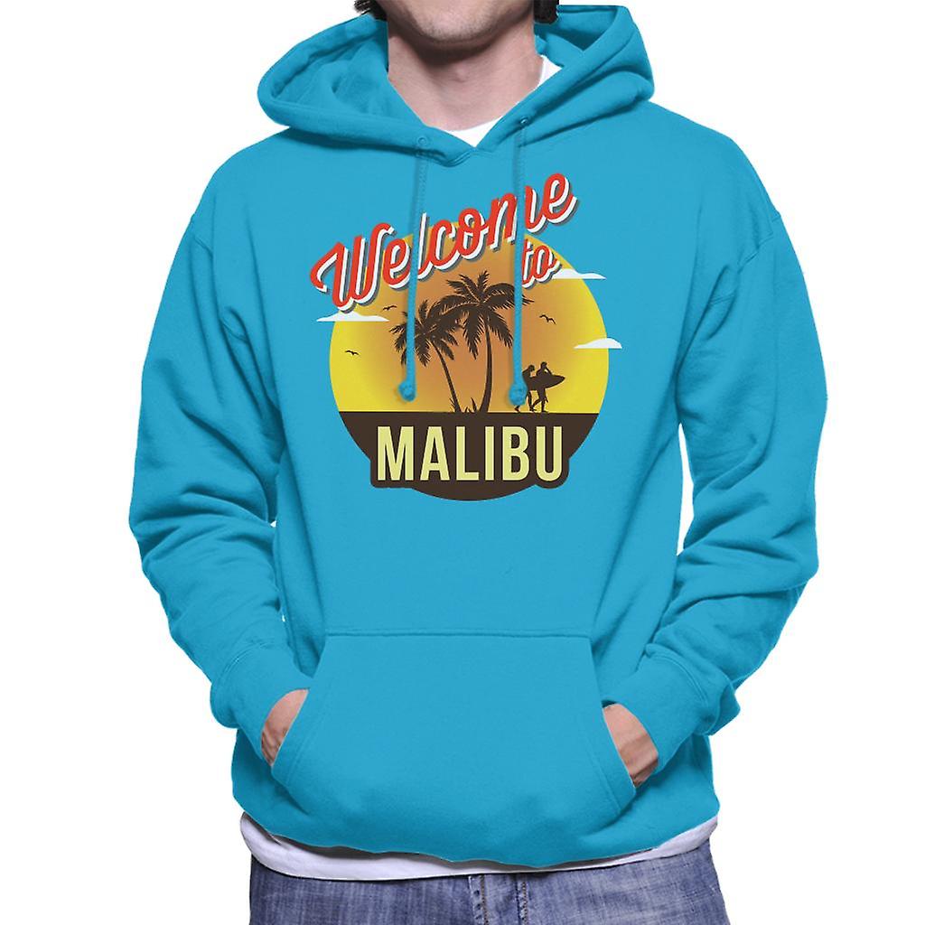 Vítejte na Malibu retro muži ' s tričko s kápí