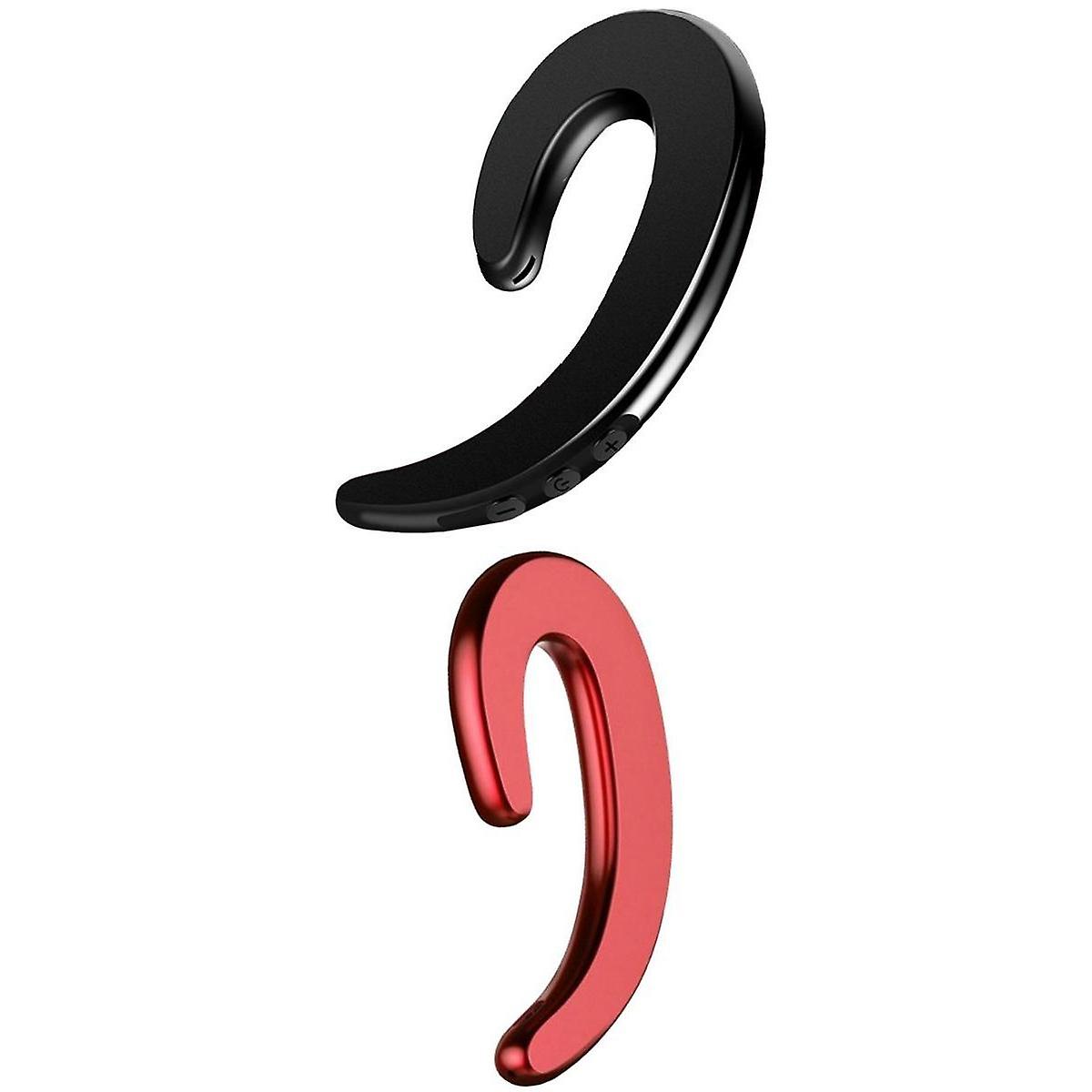 2 Pieces  Bone Conduction Headphones Wireless Earphone Headset Mic