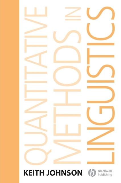 Quantitative Methods In Linguistics by JOHNSON Paperback Book