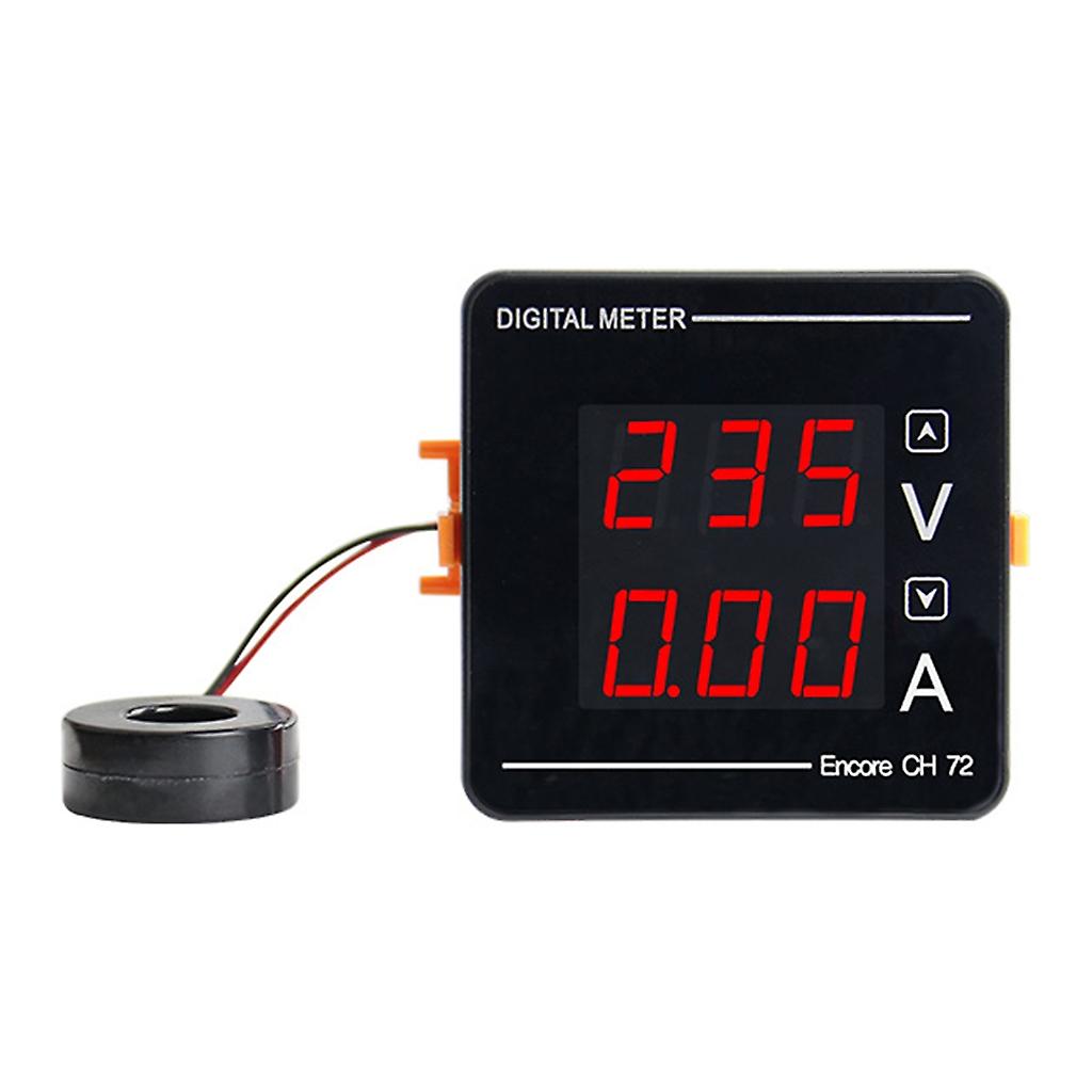 LED Display Amp Volt- Meter Tester AC50-500V AC1-120A Voltmeter Ammeter Black