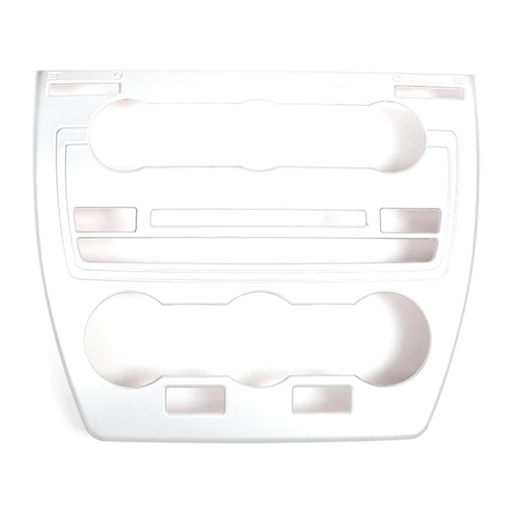Car Conditioner Model Button Frame Panel Stickers For -2 2013-2015 Silver