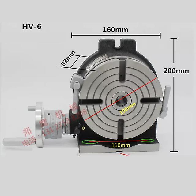 Rotary Table 4/5/6inch Horizontal Vertical Rotary Table 4-slot Rotary Table For Milling Machine Mt-2 Rotary Table For Milling.