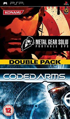 MGS Portable Ops  Coded Arms Doublepack (PSP) - PAL - New & Sealed