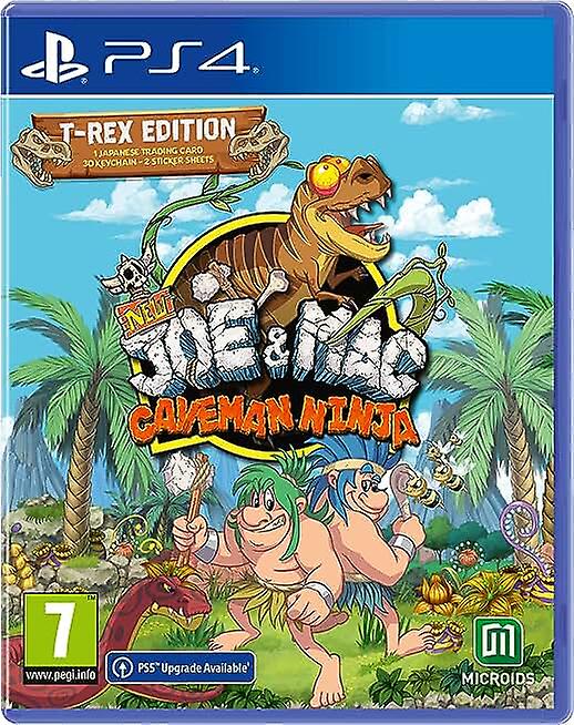New Joe  Mac Caveman Ninja - T-Rex Edition (PS4) - New & Sealed