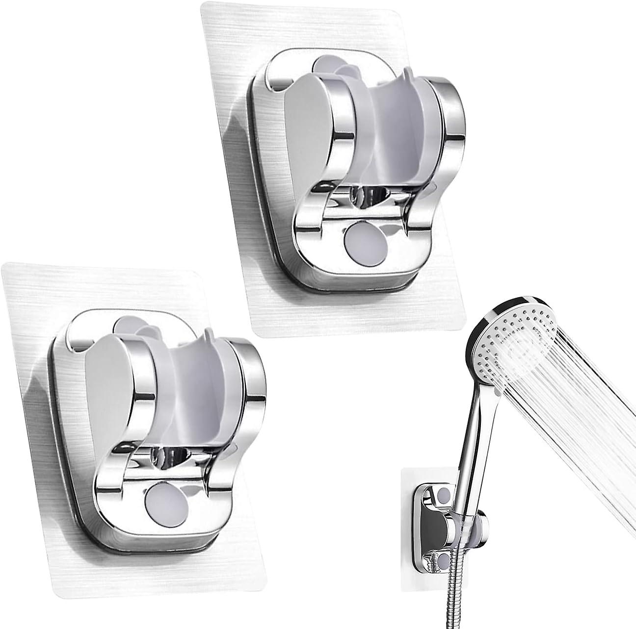 2-piece wall mounted shower head bracket, no drilling required
