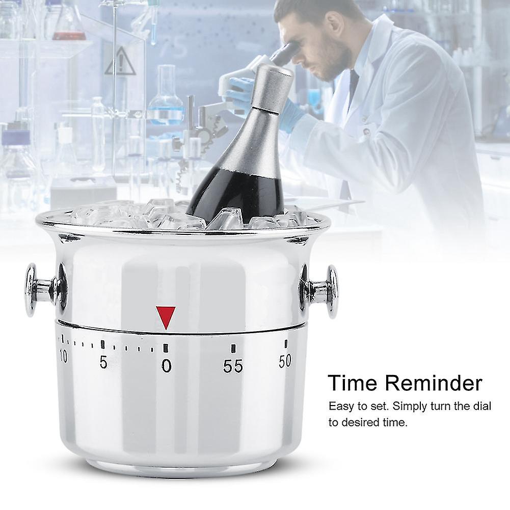 60 Minute Mechanical Countdown Timer Cooking,Creative Ice Bucket Shape Timer,Used for Cooking,Fitness,Experimental Timing
