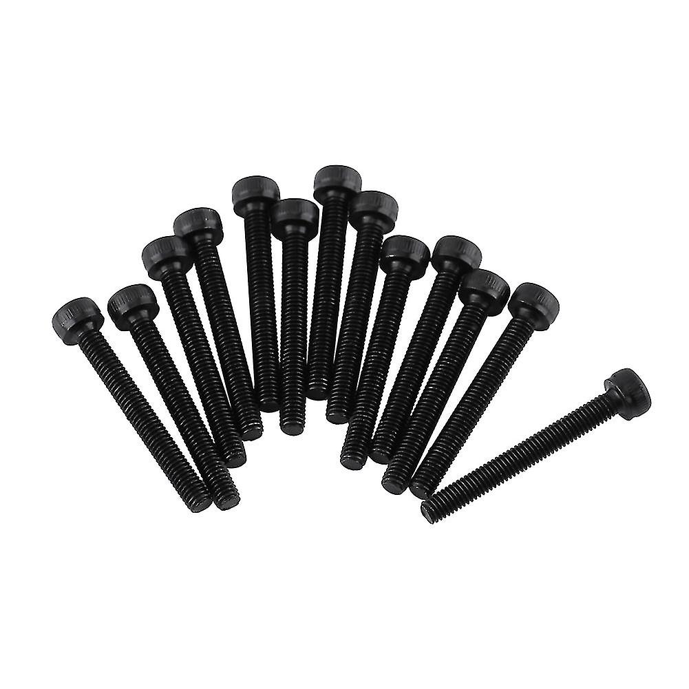 M3 Black Hex Socket Cap Head Screw Bolt Set (M3*25mm,Fully Threaded,50pcs)