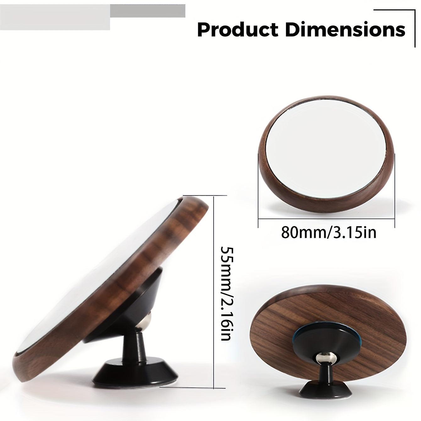 1pc אספרסו מראת , 360° סיבוב אספרסו כלים תצפית קצב זרימה מראה רפלקטיבית עם בסיס מגנטי