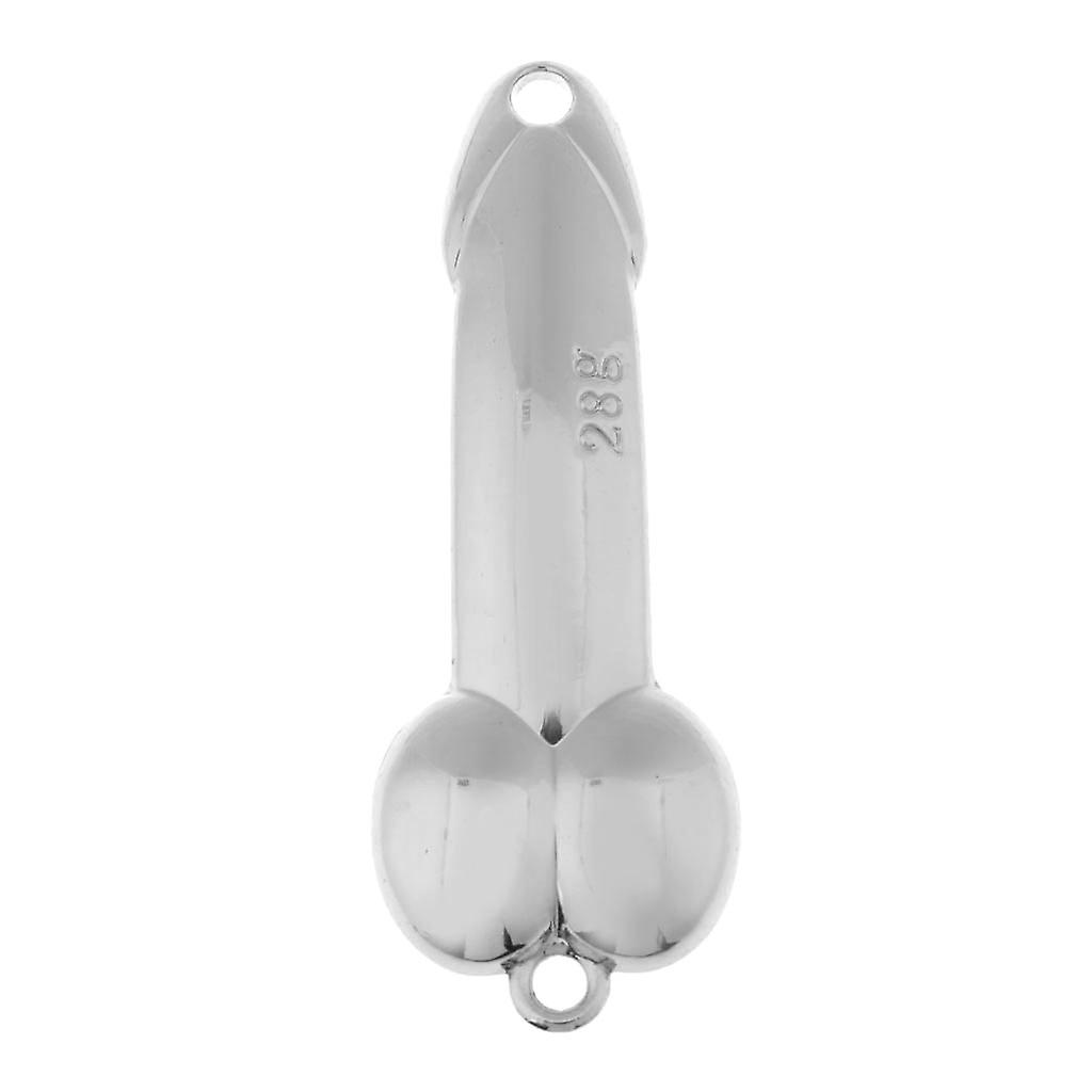 Angeln Pailletten Köder Löffel Köder Metall Köder Spinner Köder Crankbait Silber 28g