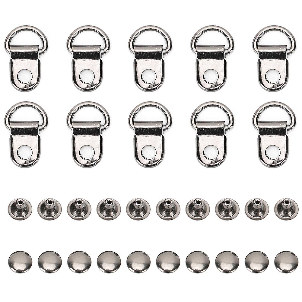 Lot de 100 crochets à lacets, œillets, boucle, laiton, pour chaussures, sacs en cuir, rivets, noir, 9 x 14 mm