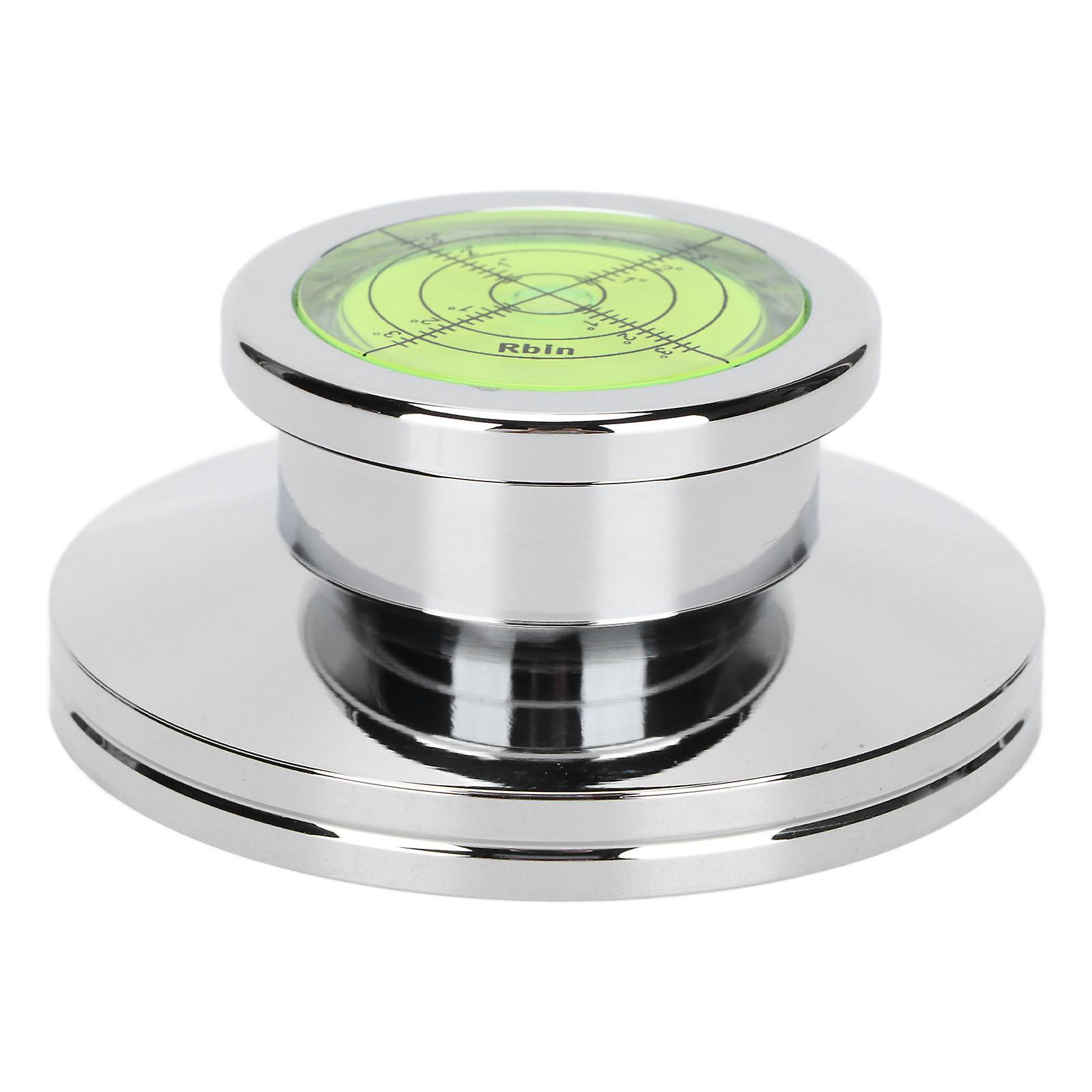 Turntable Stabilizer Aluminum Alloy LP Record Weight Vinyl Record Player Clamp for Vibration ncedSilver