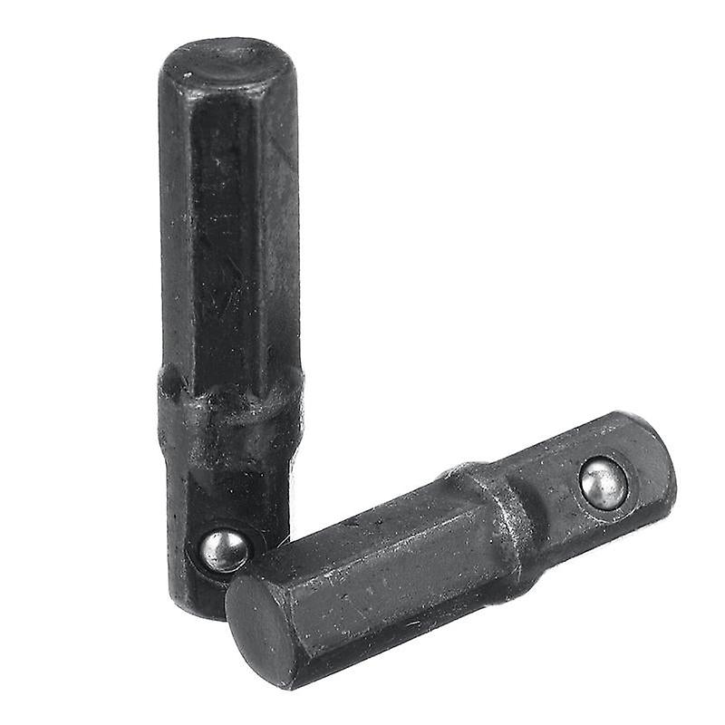 2Pcs 25/30mm Socket Adapter Set 1/4 Inch Impact Hex Shank Driver Drill Bit Power Extension Bar