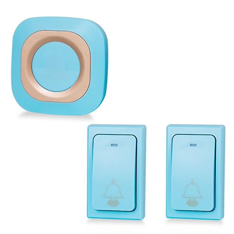 Flash Smart Wireless Doorbell 2 For 1 Blue