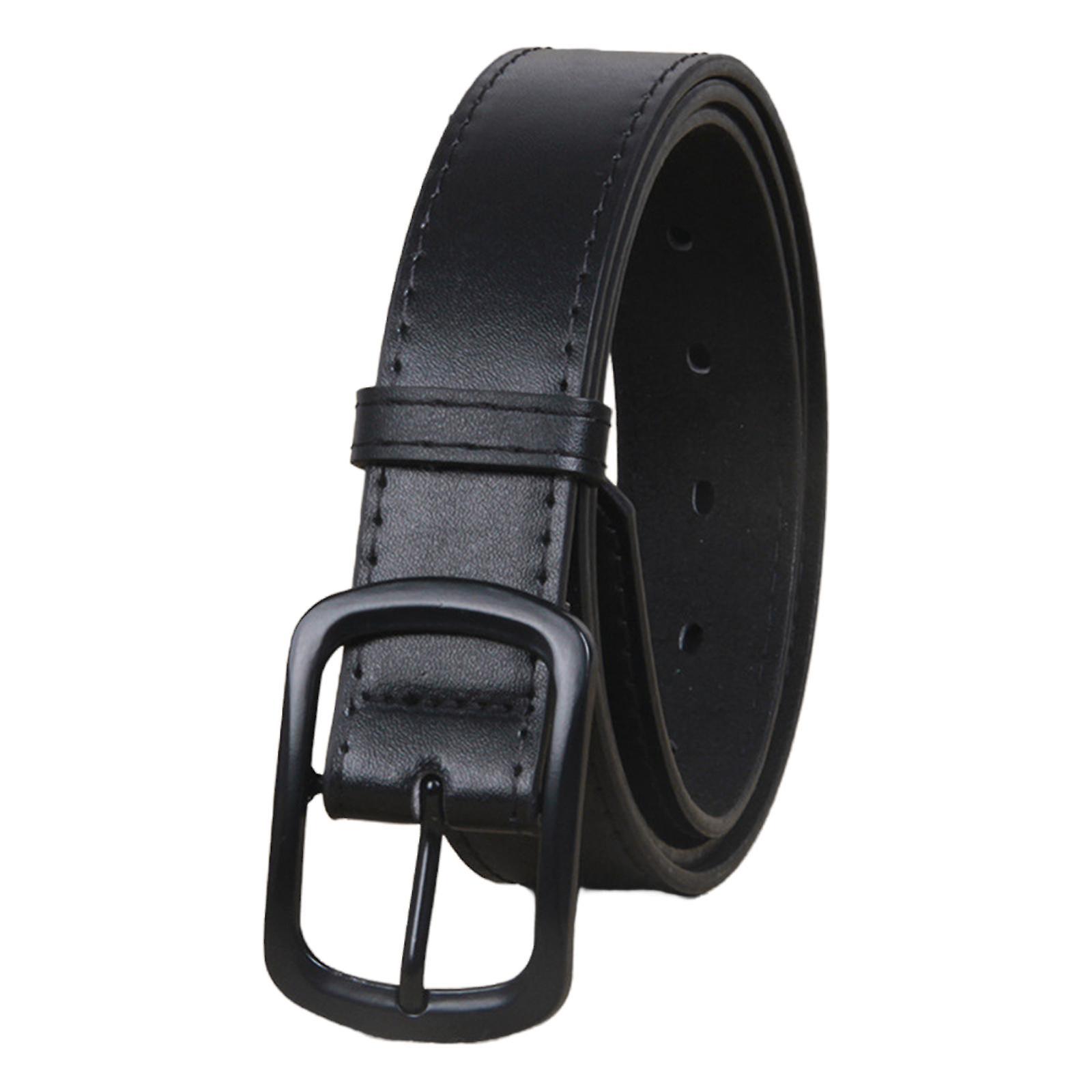 Herrbälte Midjeband Spänne 110 cm Långt Justerbart Midjeband i PU-läder för Arbetsbyxor Utomhus Jeansbyxor