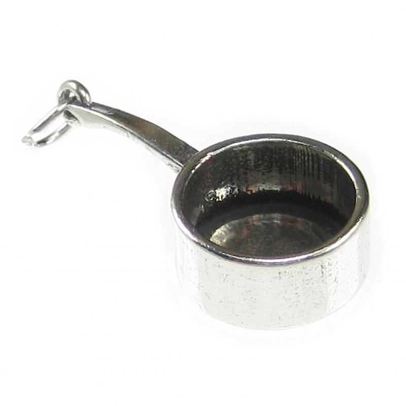 Saucepan Sterling Silver Charm .925 X 1 Cooking & Saucepans Charms