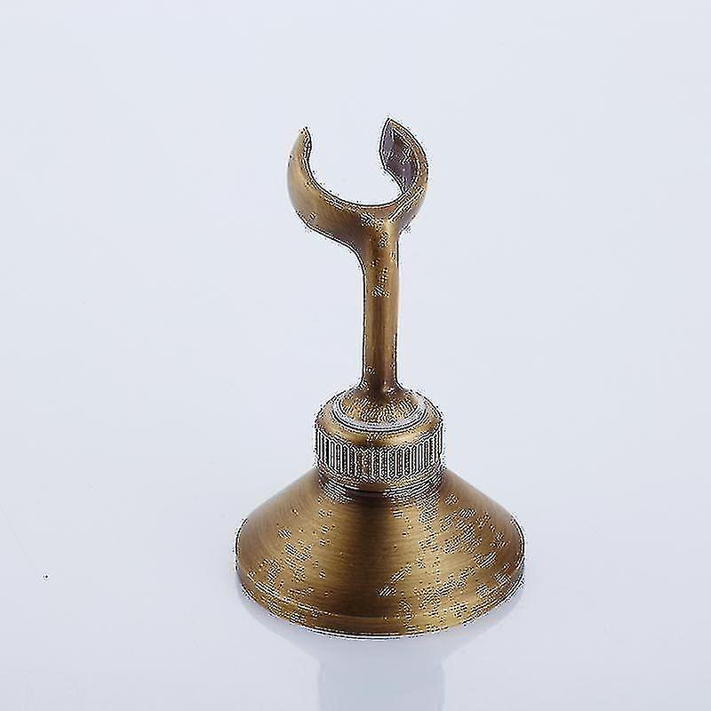 Antique Brass Wall Mounted Shower Head Bracket Plating Base Bracket Fixed Seat Hotel Bathroom Accessories