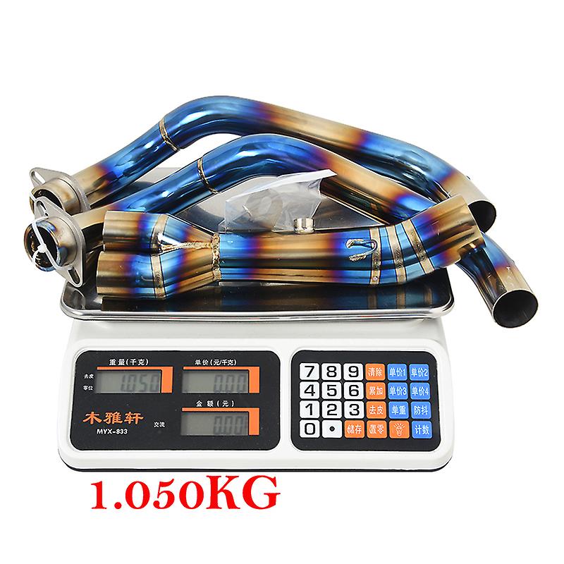 Titaium legierung für yamaha r7 mt07 fz07 MT-07 FZ-07 2021 2022 2023 motorrad auspuff flucht system ändern front link rohr schall dämpfer