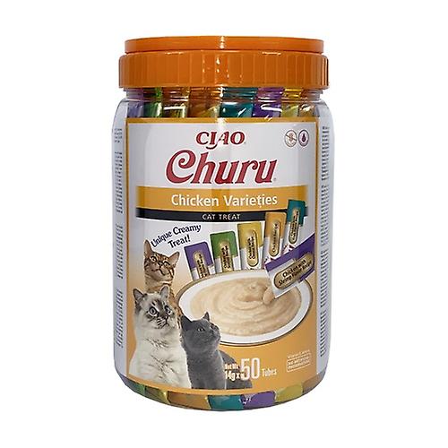 Churu chicken varieties for cats 50 sticks of 14g (Chicken - Seafood - Meat)
