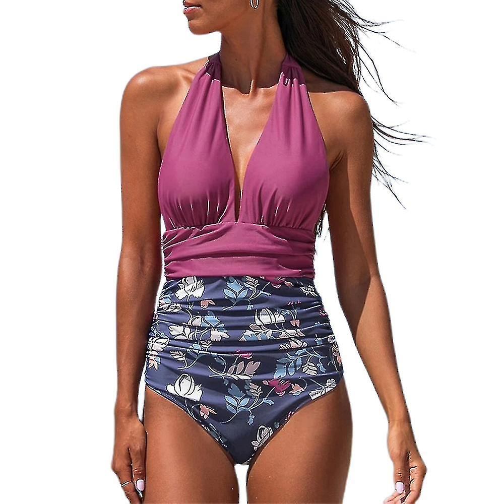 Vrouwen Halter Badmode Gewatteerde Bikini Badpak