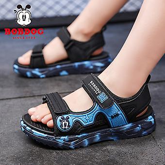 Bambini Estate Ragazzi Spiaggia A Piedi Casual Cinghia A Piedi Sandali Classici Scarpe Da Esterno Antiscivolo T028