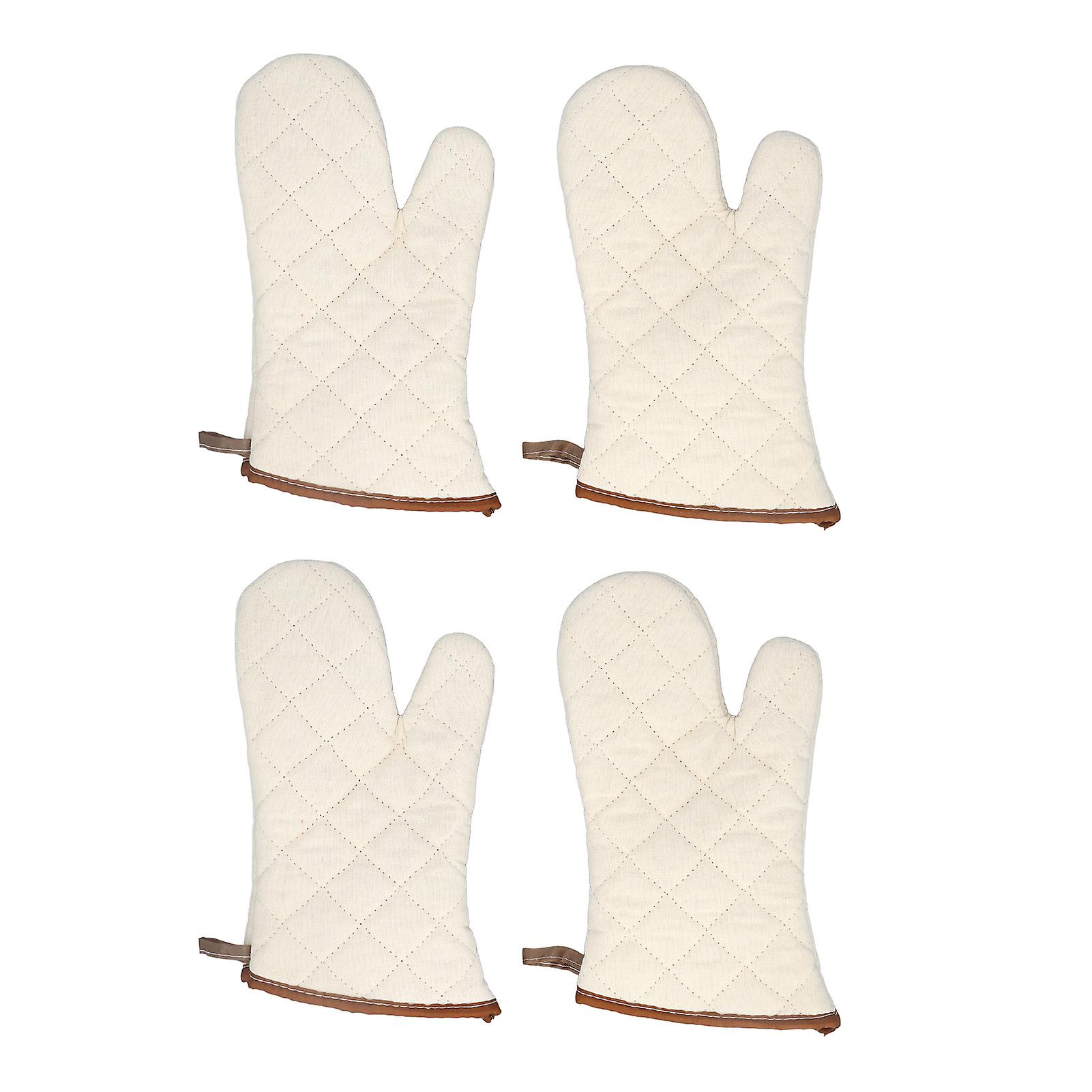 Heat Resistant Gloves Thick Multifunctional Cotton Oven Heat Insulated Mitts for Baking Cooking Grilling Barbeque Medium