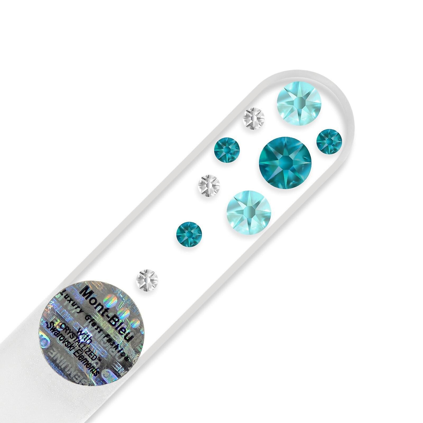 Mini lime à ongles W-S - Zircon Bleu - Turquoise Clair
