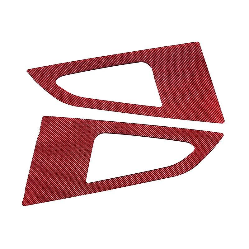 Redkid For Chevrolet Corvette C7 2014-2019 Soft Carbon Fiber Rear Triangular Window Glass Decorative