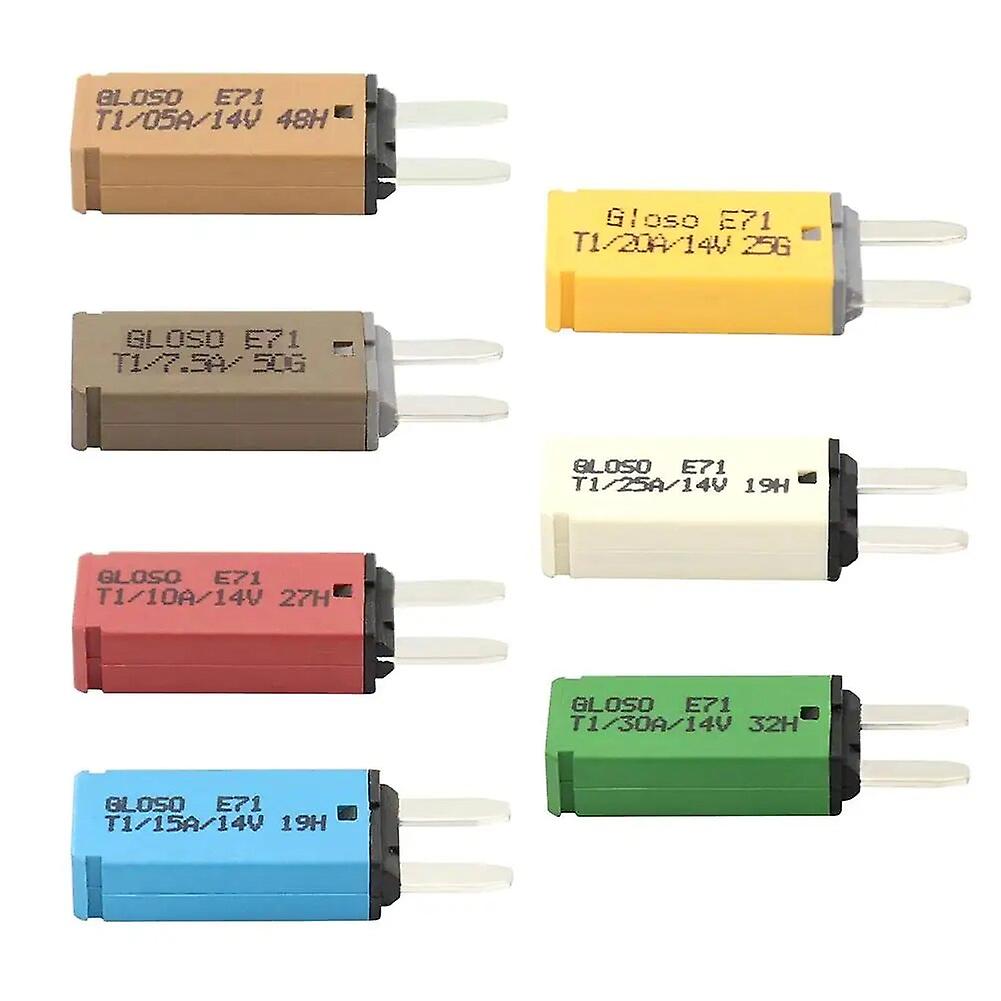 Mini Circuit Breaker Blade Fuse Dc 14v Auto Reset Circuit Breaker (brown)
